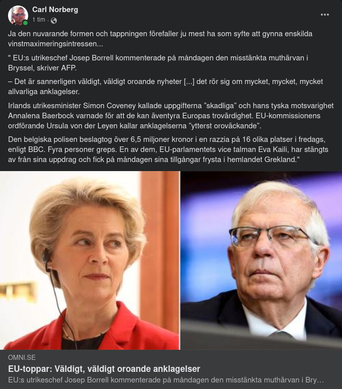 Väldigt Väldigt Oroande & Mycket Mycket Allvarligt Från EU-Toppar