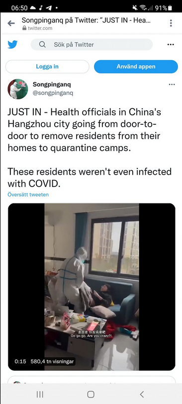 Karantänhämtade I Kina