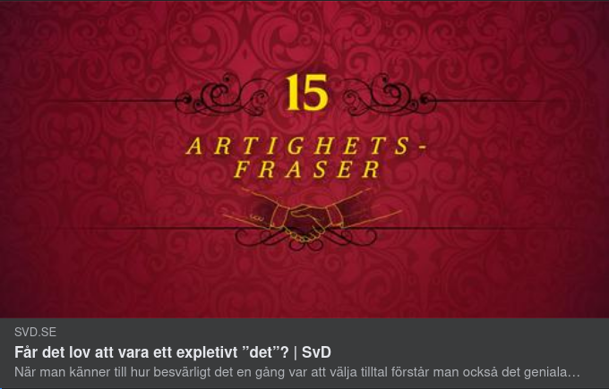 Svensk Språkvård I SvD