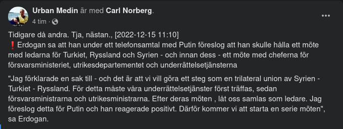 Turkiet - Ryssland - Syrien