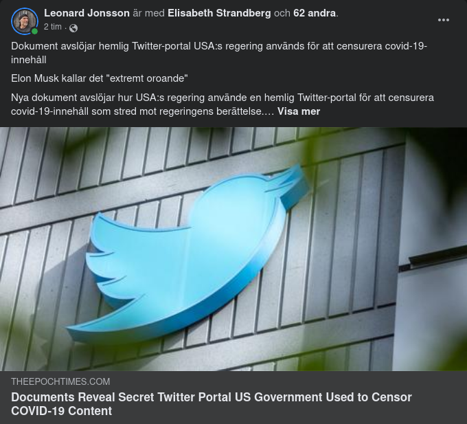 USA:s Regering, Covidiotin & Twitterportal