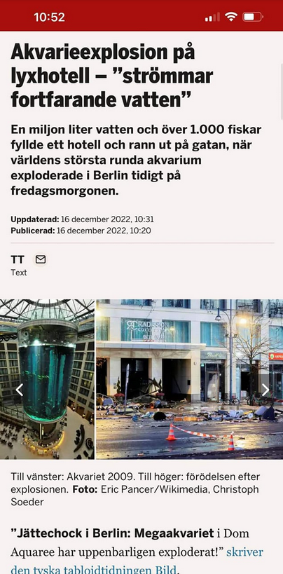 Akvarieexplosion I Berlin