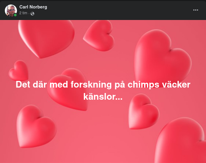 Känsloväckande Chimpsforskning