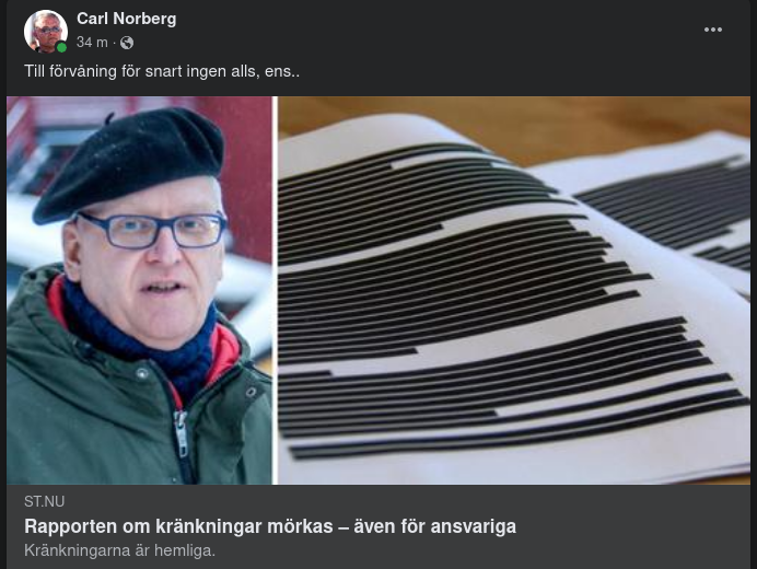 Kränkningsrapportsmörkande