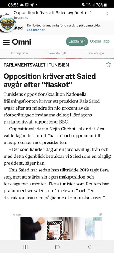 Avgångskrav Efter Val I Tunisien