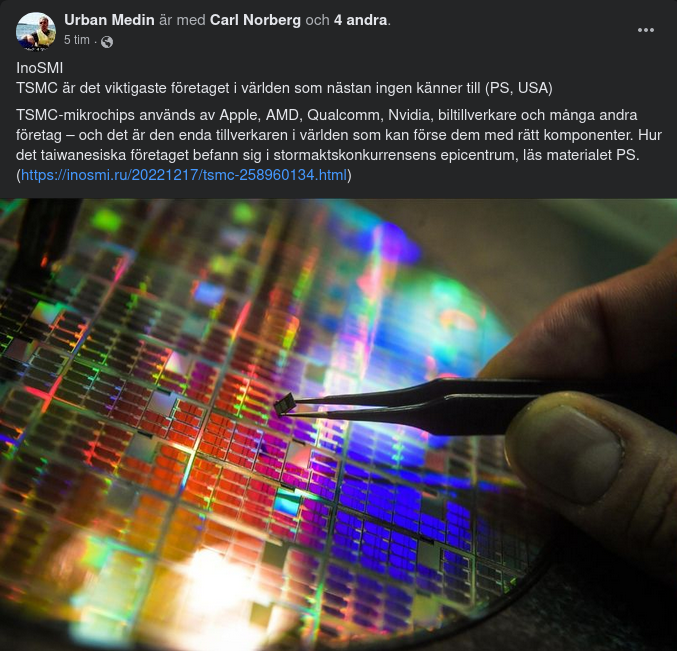 TSMC - Microchipstillverkare