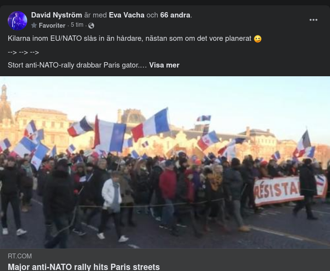 Anti-Natodemonstrationer I Paris