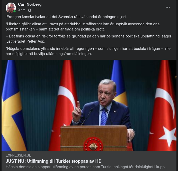 HD Stoppar Utvisning Till Turkiet