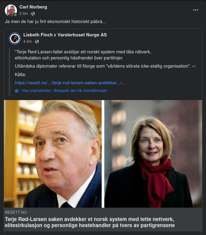 Norge & Ekonomiskt Påbrå