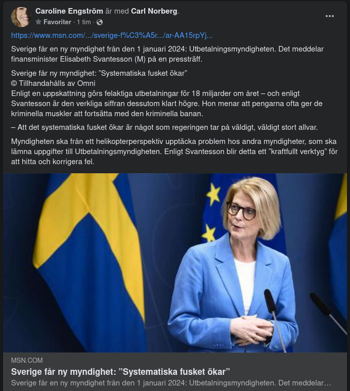 Utbetalningsmyndighet Från 2024