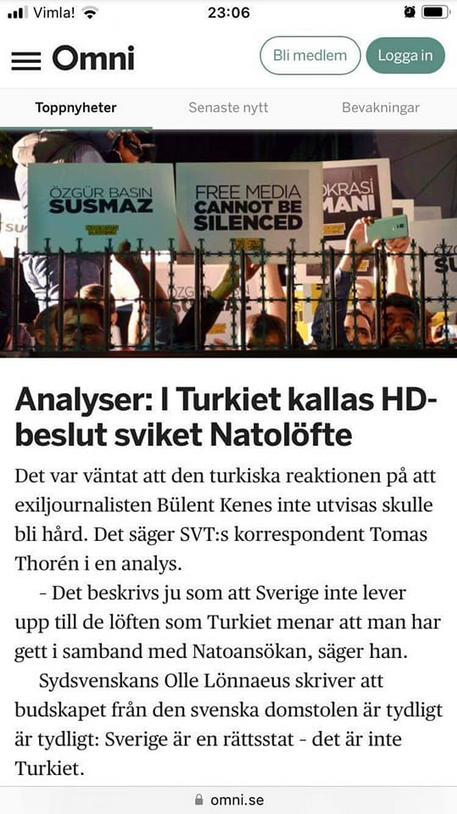 Turkisk Reaktion På Utebliven Utvisning