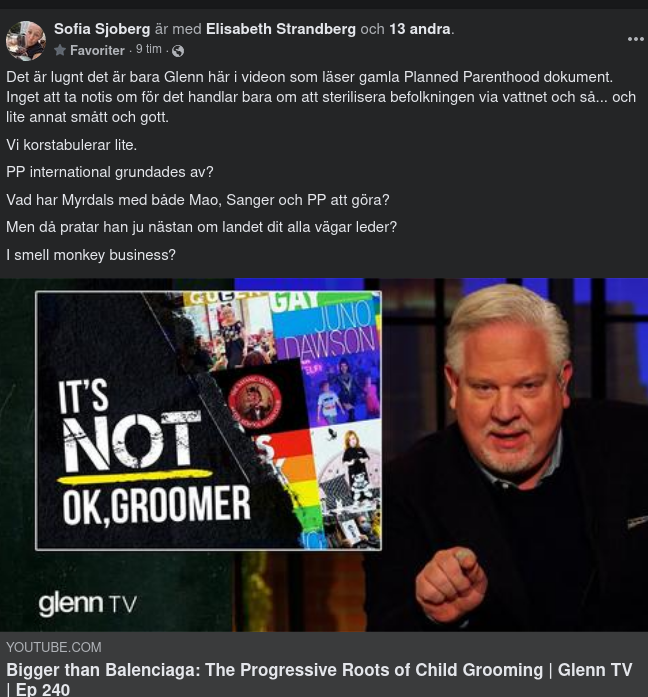 Sofia Korstabulerar Med Glenn