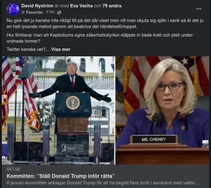 6 Januari Kommittén Rekommenderar