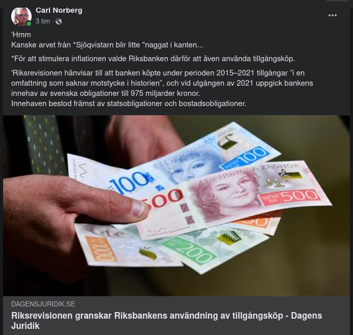 Riksrevisionen Granskar Riksbankens Inflationsstimulerande Tillgångsköp 2015-2021