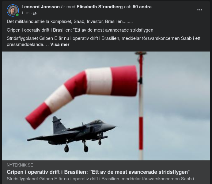 Gripen Operativt I Brasilien