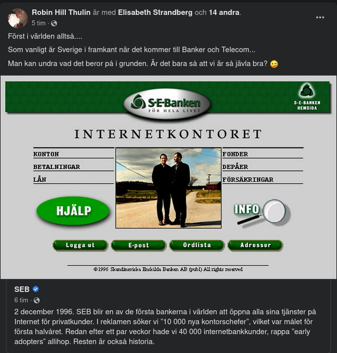 Först I Världen För Att..