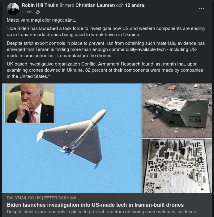 Amerikanska Delar I Iranska Drönare