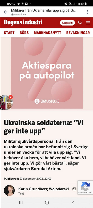 Svenskt Tuggben Om Ukraina