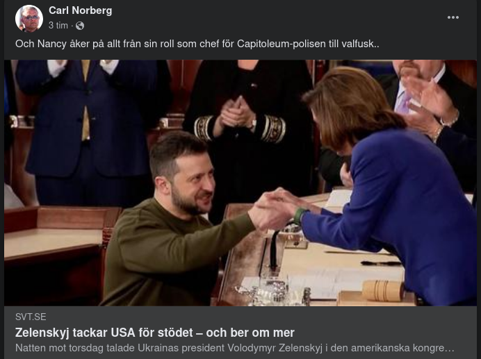 Tackande Zelensky Begär Mer