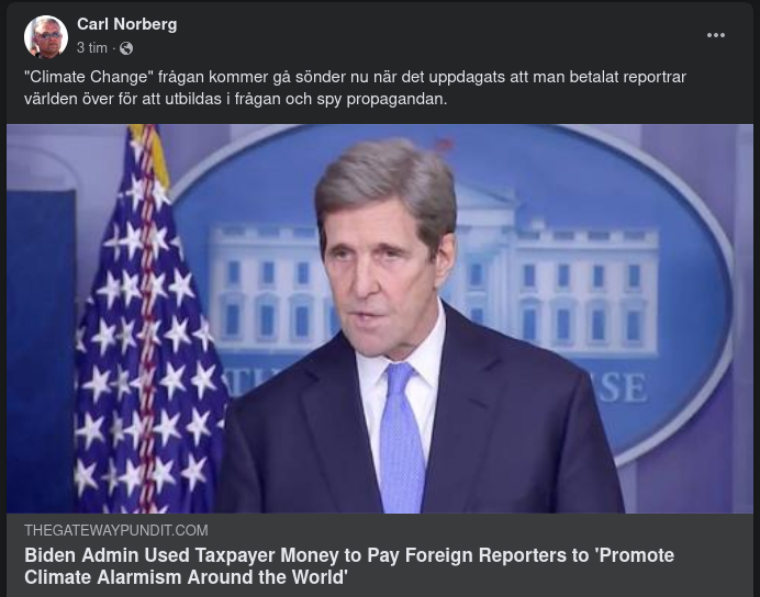 Klimat & Betalda Presstituerade