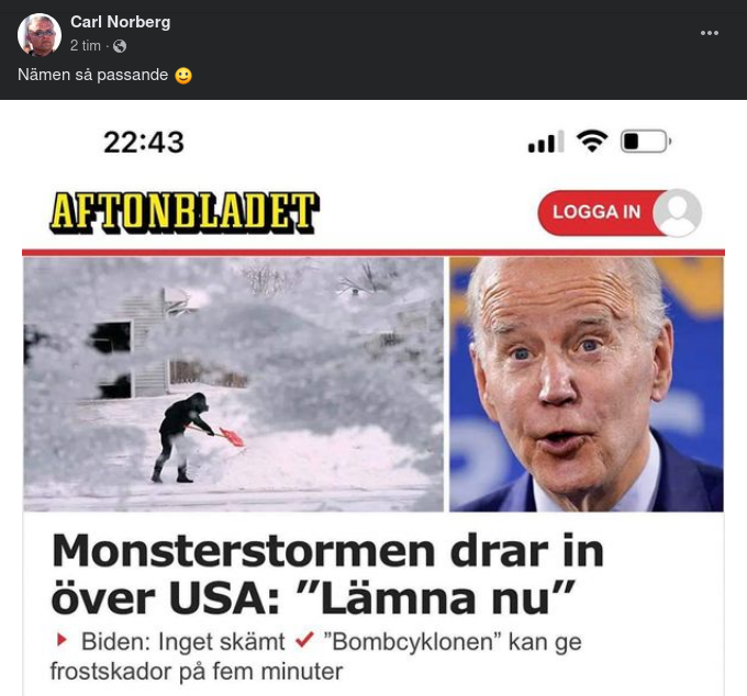 Passande Monsterstorm I USA