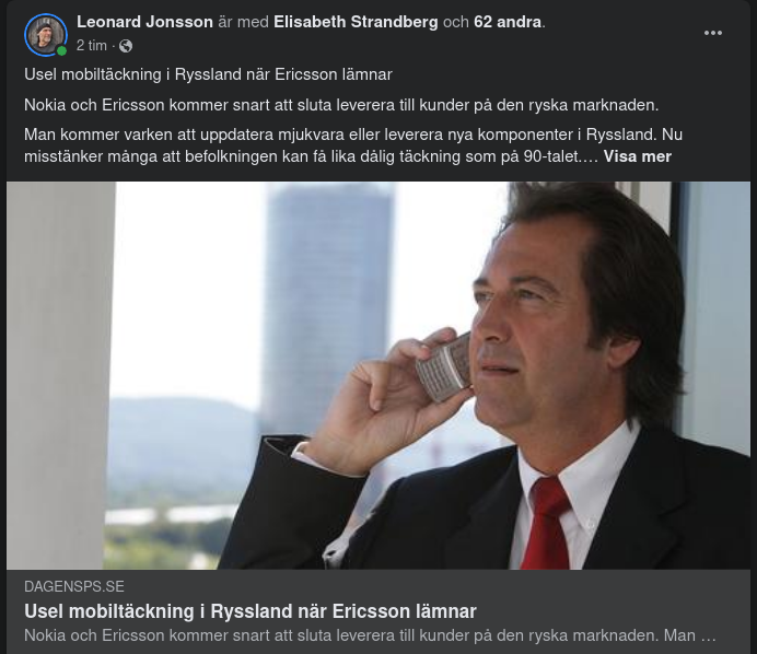 Rysk Mobiltäckning Utan Ericsson