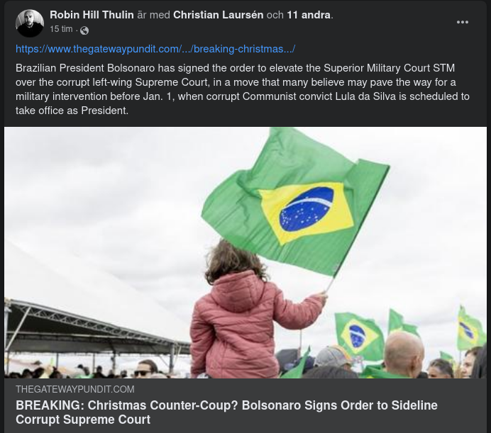 Bolsonaro Ger Militär Rätt Över HD