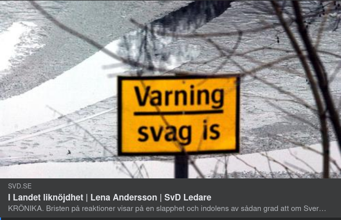 Den Svenska Liknöjdheten I SvD