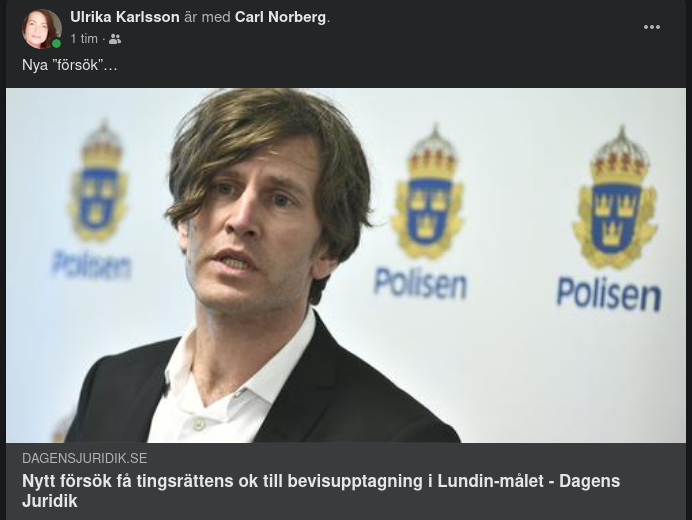 Nytt Bevisupptagningsförsök I Lundin-Målet