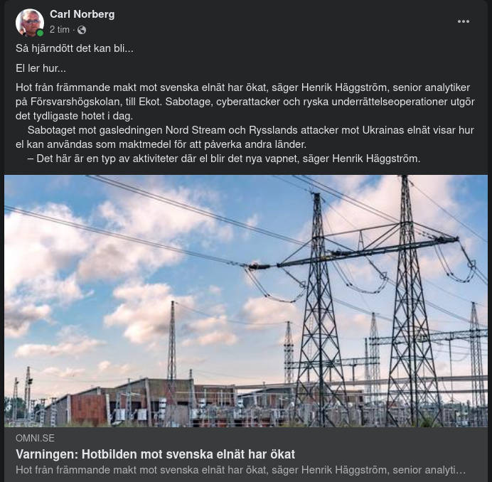 Hjärndöd Elnätshotbild