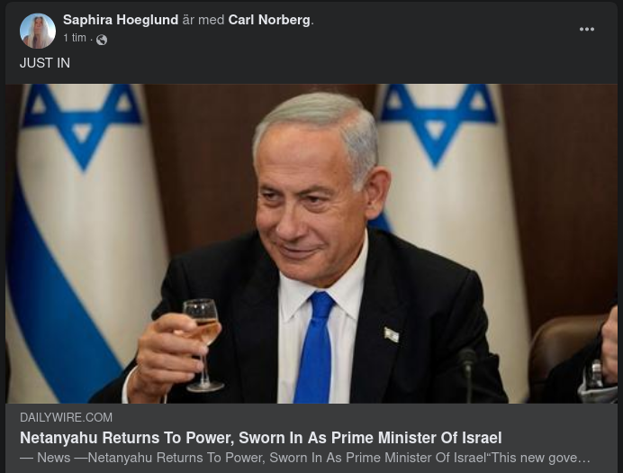 Netanyahu Insvuren Som Premiärminister Igen