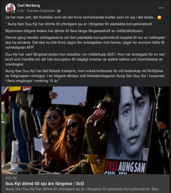 Mer Fängelse För Aung San Suu Kyi