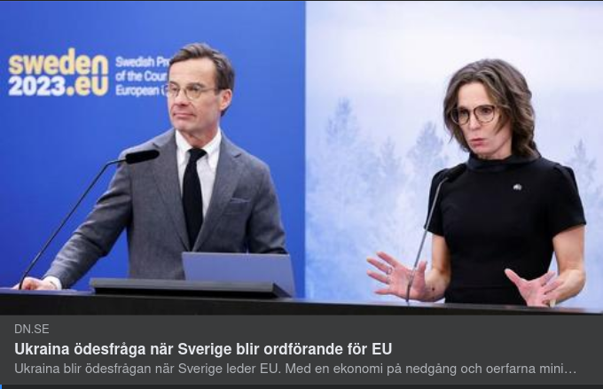 EU-Ordförande Sverige & Ukraina