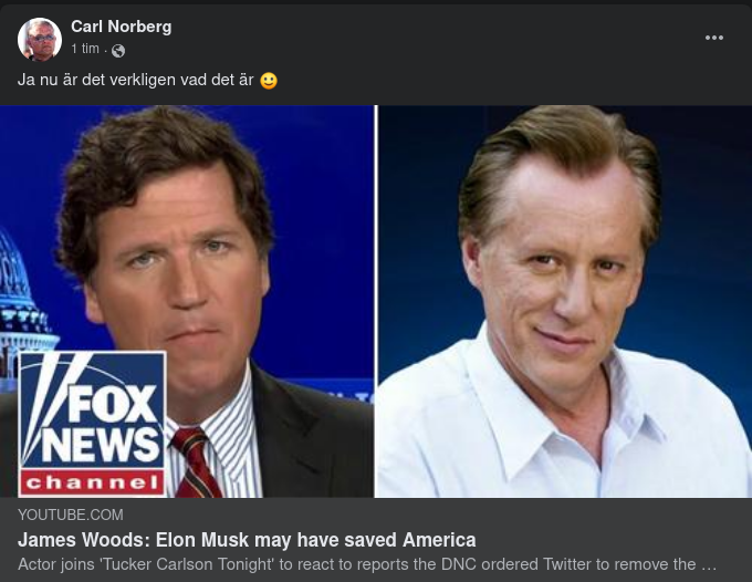 Woods Tackar Musk & Stämmer DNC