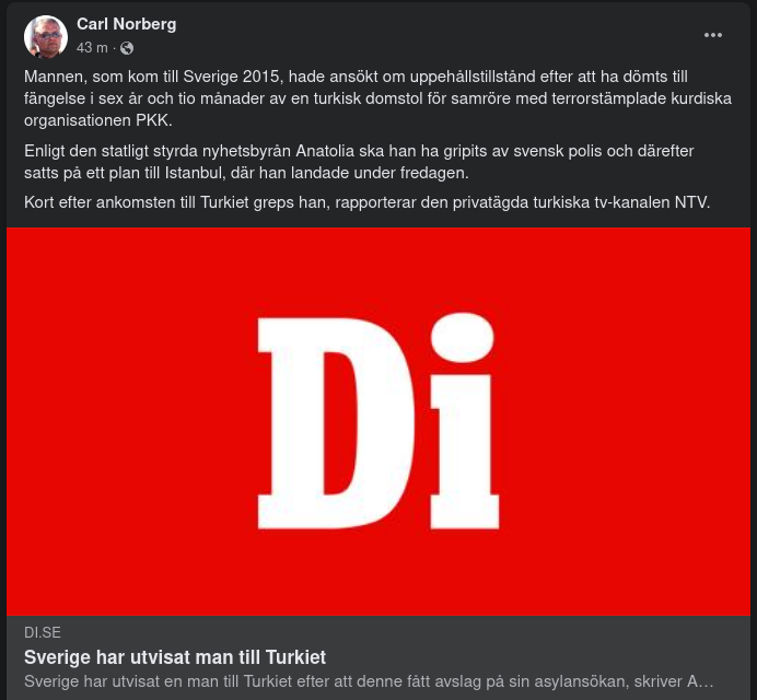 En Utvisad Till Turkiet