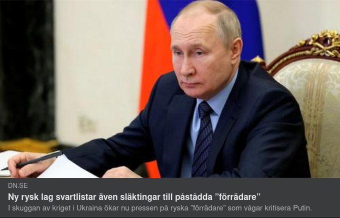 Rysk Lagbeskrivning I DN