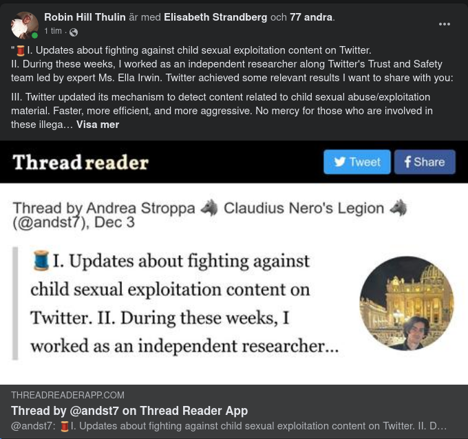 Barnporrmotverkande Twitter