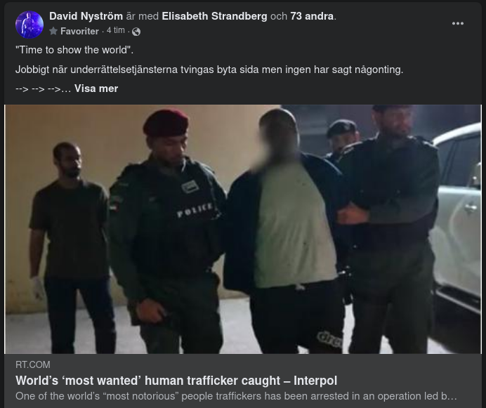 Världseftersökt Människohandlare Gripen