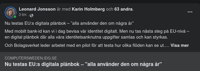 Test Av EU:s Digitala Plånbok