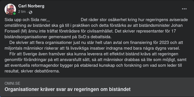 Biståndsosäkra Organisationer