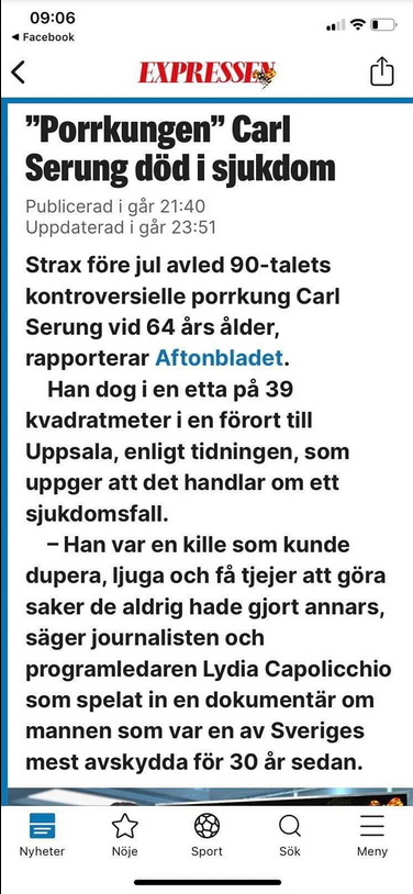 Carl Serung Död I Svart Eller Vitt