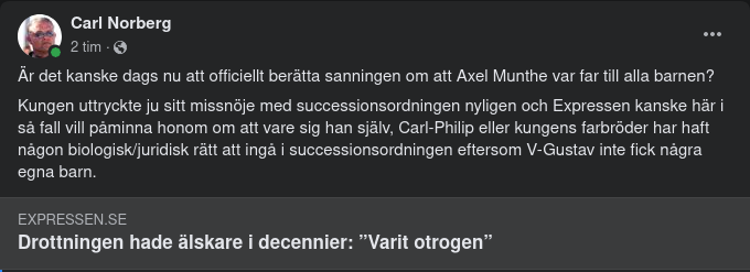 Drottningälskare & Barnlös V-Gurra