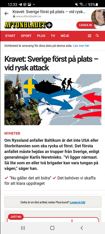 Rysk Baltikumattack Svensk Utryckningsprioritet