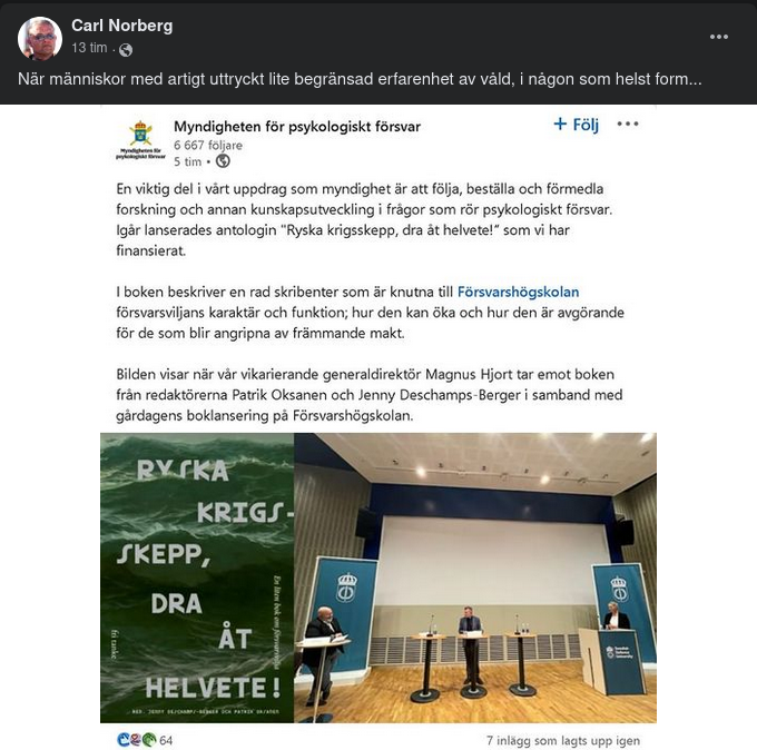 Svenskt Dra Åt Helvete För Ryska Krigsskepp