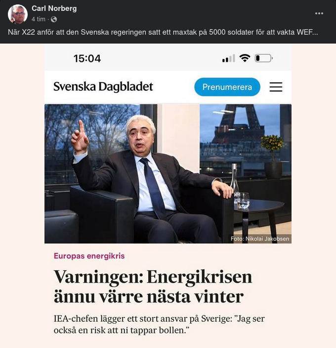 Energikris & Svenskt Ansvar