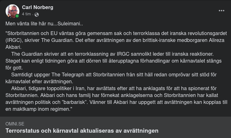Storbritannien, EU & Iran Efter Avrättning