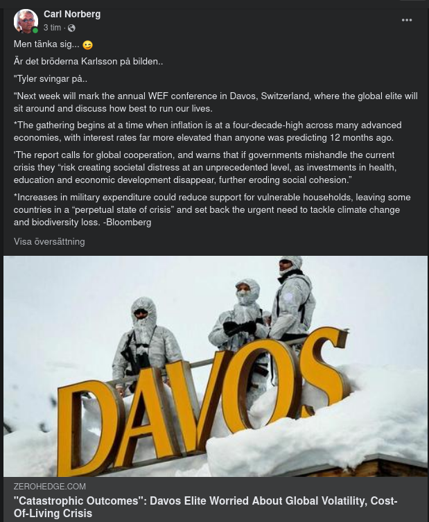 Globalt Oroliga I Davos