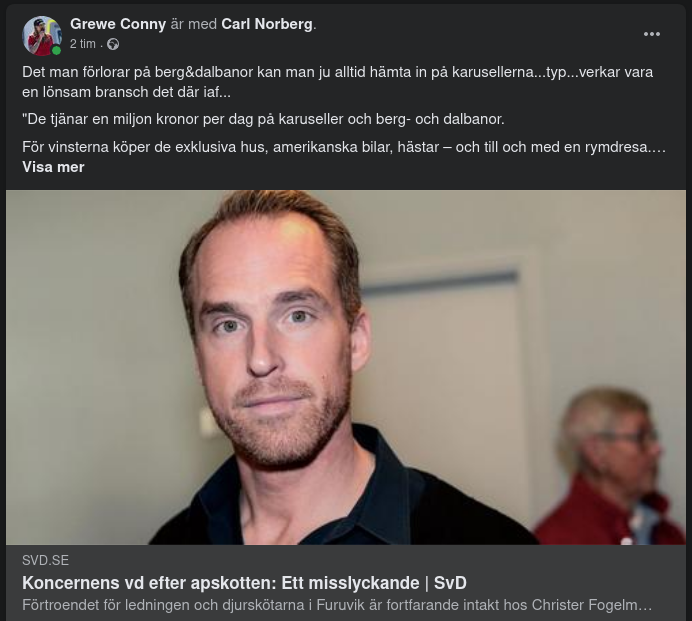 Berg&Dalbanor, Karuseller & Apskott