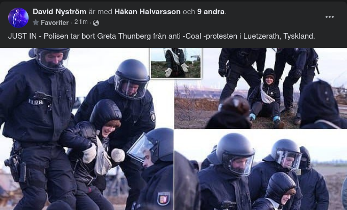 Tysk Polis Tar Bort Greta