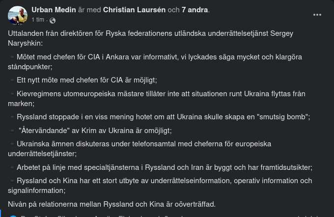Från Rysk Underrättelsetjänst